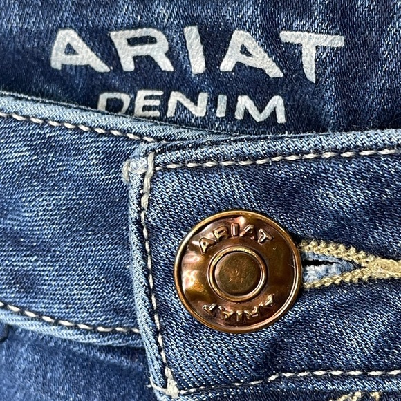 Ariat Women's Ultra Stretch Perfect Rise Flare Denim Jeans 32L - Picture 3 of 7